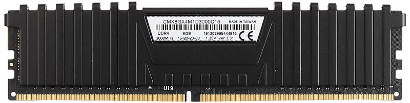 Corsair Vengeance LPX 8GB DDR4 Back Side